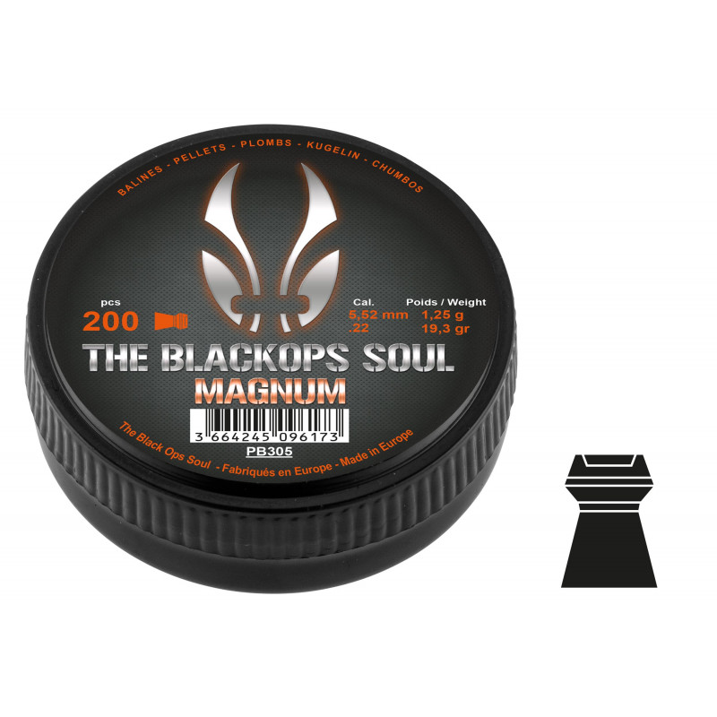 PLOMBS THE BLACK OPS SOUL MAGNUM CAL. 5,5 MM