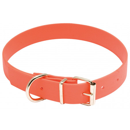 COLLIER 50 CM POUR CHIEN BIOTHANE ORANGE FLUO - COUNTRY