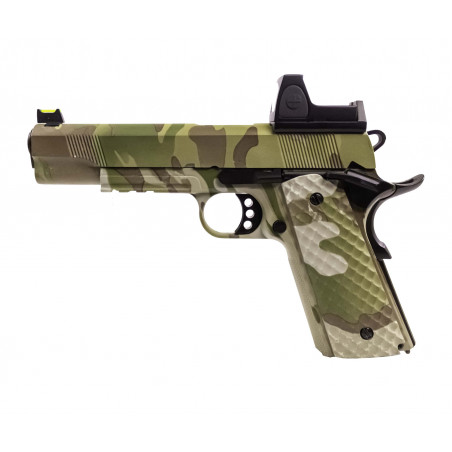 RÉPLIQUE GBB 1911 MEU RAVEN GAZ CAMO 1,0J + POINT ROUGE BDS