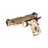 RÉPLIQUE GBB 1911 MEU RAVEN FULL METAL GAZ DIGITAL DESERT / TAN 1,0J