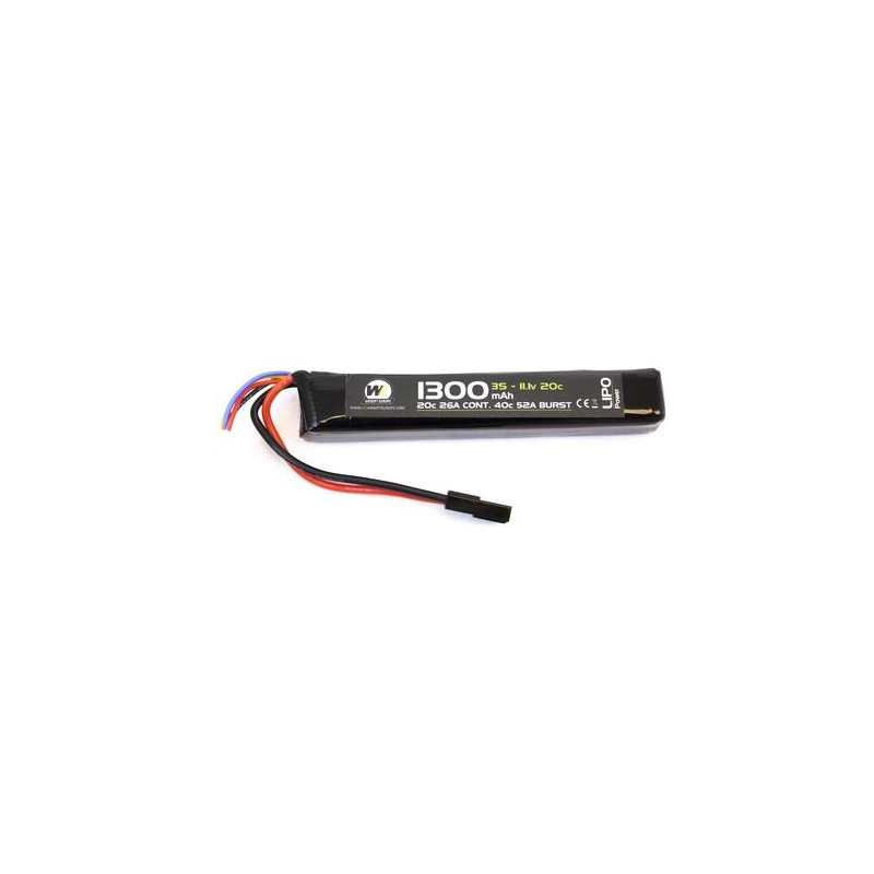 BATTERIE LIPO 11,1 V / 1300 MAH 20C 1 STICK