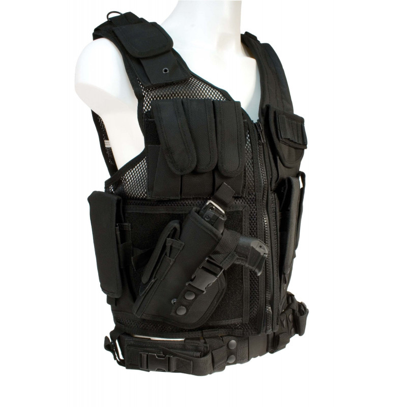 GILET NOIR AVEC HOLSTER