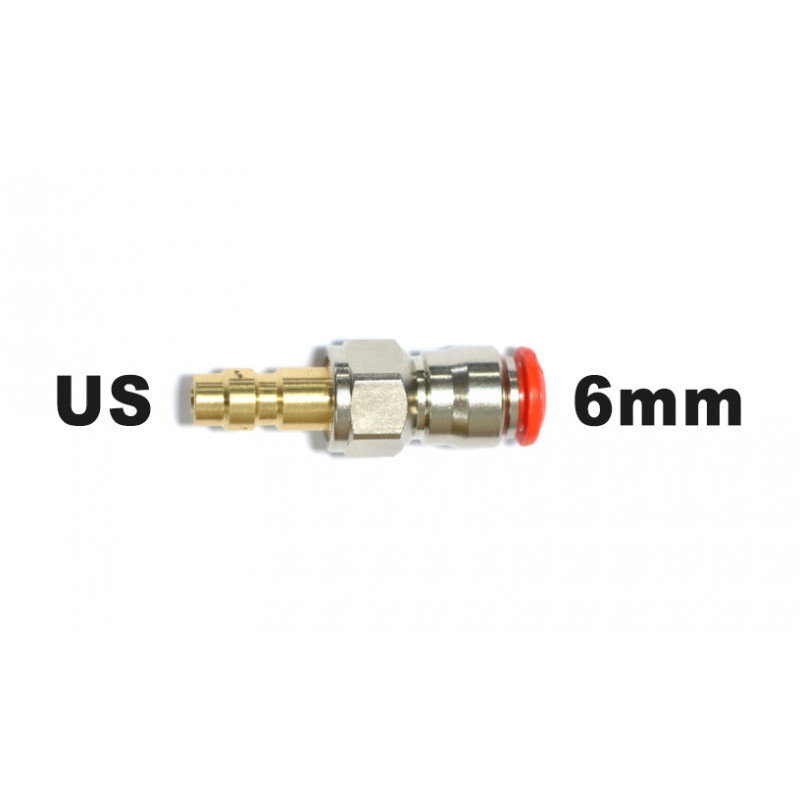 ADAPTATEUR MALE US VERS FLEXIBLE MACROLINE 6MM