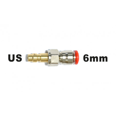 ADAPTATEUR MALE US VERS FLEXIBLE MACROLINE 6MM