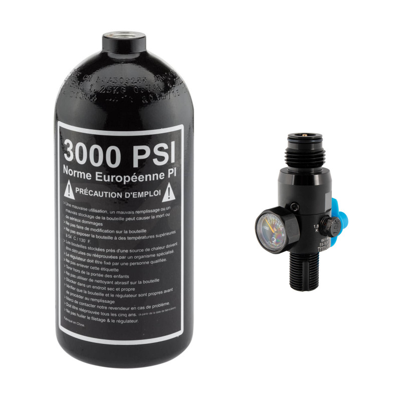 PACK BOUTEILLE ALU 0,8L PRESET DYE 3000 PSI