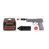 ADAPTATEUR POUR REVOLVER D'ALARME + 10 PROJECTILES SELF GOMM CALIBRE 18 MM