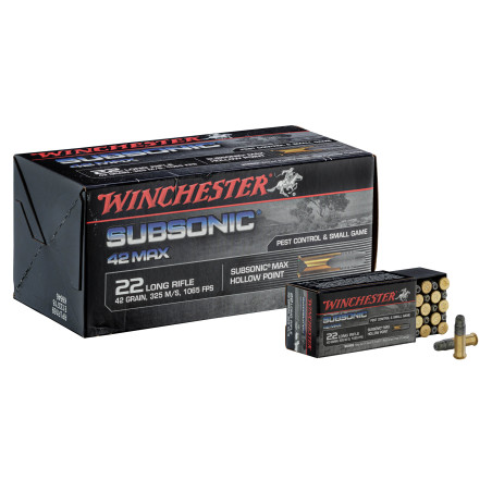 Munitions Subsonic cal. 22 LR 42 grains