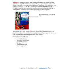 COMPRESSEUR 300 BARS COMPACT HPA PCP ÉLECTRIQUE