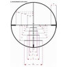 LUNETTE KONUS KONUSPRO 550 3-9X40 RET BALISTIQUE 550 LUMINEUX ROUGE-BLEU